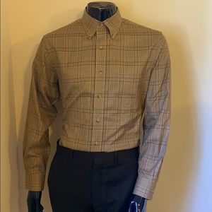 Jos. A. Bank Plaid Oxford Shirt Medium